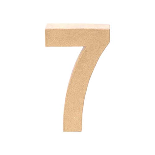 Creative Discount® Papp-Zahl 7, 17,5x5,5cm von CREATIV DISCOUNT