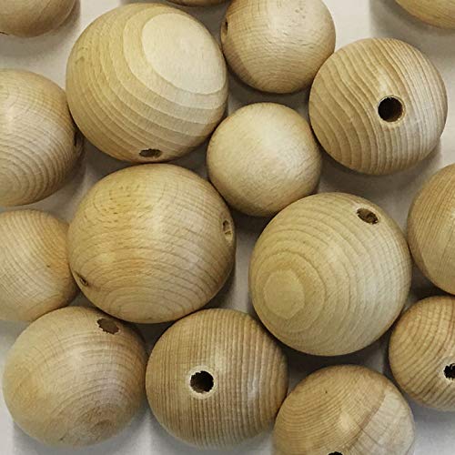 Creative Discount® Sparpack Holzkugeln halbgebohrt 25mm, 50 Stück von CREATIV DISCOUNT