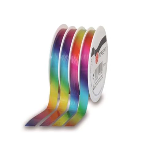 Geschenkband/Kräuselband / / Polyband Regenbogen, 10 mm, 4 x 5 m von CREATIV DISCOUNT