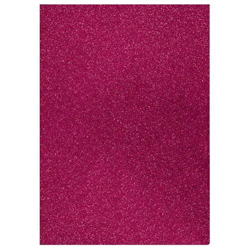 Glitter-Karton, 200 g/qm, einseitig mit Glitzer, DIN A4, Violett von CREATIV DISCOUNT