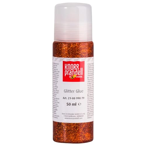 Glitterfarbe Glitter Glue, mit Linerspitze, 50 ml, Kupfer von CREATIV DISCOUNT