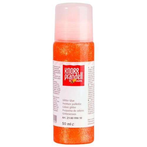 Glitterfarbe Glitter Glue, mit Linerspitze, 50 ml, Neonorange Glitterfarbe Glitter Glue, mit Linerspitze, 50 ml, Neonorange von CREATIV DISCOUNT
