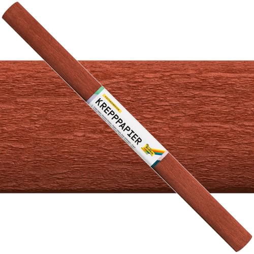 Krepppapier-Rollen, nassfest, 50 cm x 2,5 m, 1 Rolle, kastanienbraun Krepppapier-Rollen, nassfest, 50 cm x 2,5 m, 1 Rolle, kastanienbraun von CREATIV DISCOUNT