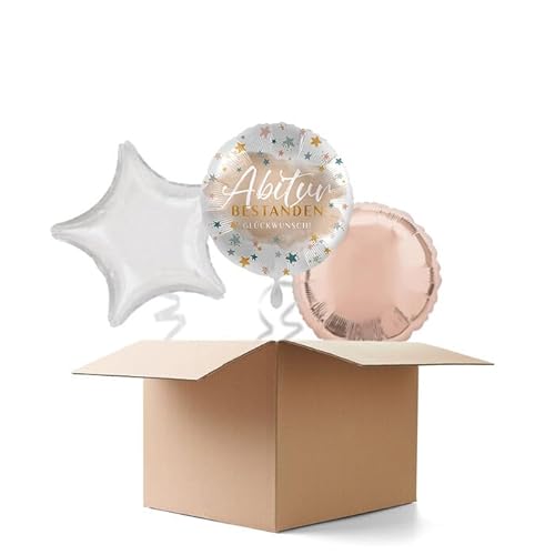 NEU Ballongrüße Abitur bestanden Glückwunsch, 3 Ballons von CREATIV DISCOUNT