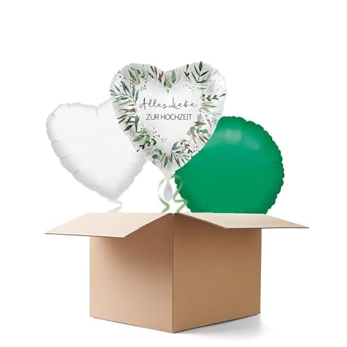 NEU Ballongrüße Alles Liebe zur Hochzeit, 3 Ballons von CREATIV DISCOUNT