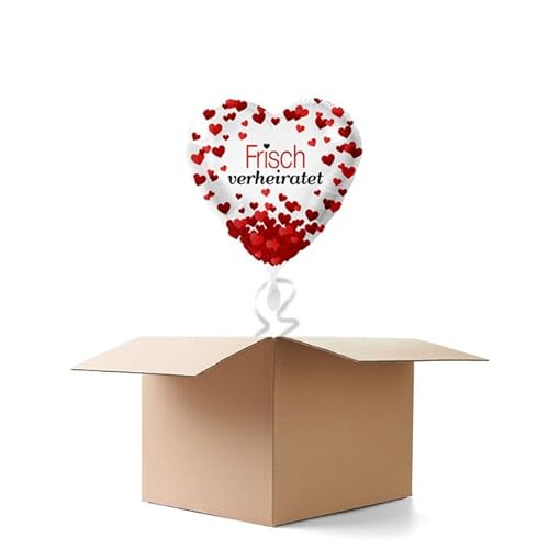 NEU Ballongrüße Herzen Frisch Verheiratet, 1 Ballon von CREATIV DISCOUNT