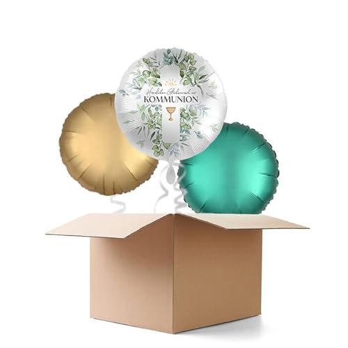 NEU Ballongrüße Herzlichen Glückwunsch zur Kommunion, 3 Ballons NEU Ballongrüße Herzlichen Glückwunsch zur Kommunion, 3 Ballons von CREATIV DISCOUNT
