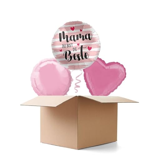 NEU Ballongrüße Mama du bist die Beste, 3 Ballons NEU Ballongrüße Mama du bist die Beste, 3 Ballons von CREATIV DISCOUNT
