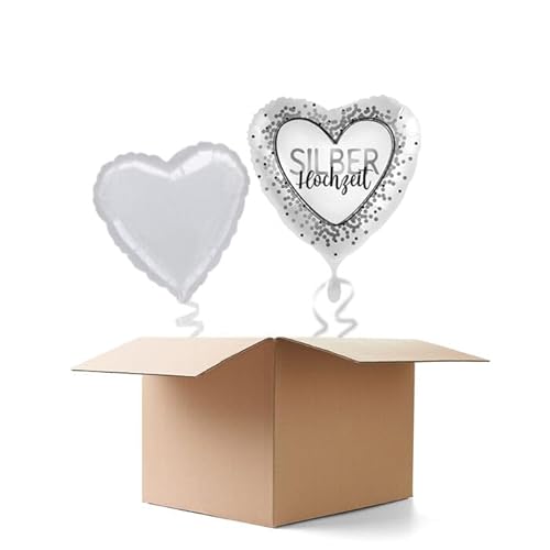 NEU Ballongrüße Silberhochzeit, 2 Ballons NEU Ballongrüße Silberhochzeit, 2 Ballons von CREATIV DISCOUNT