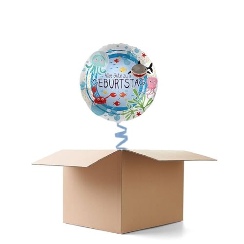 NEU Ballongrüße Unter Wasser Alles Gute zum Geburtstag, 1 Ballon von CREATIV DISCOUNT