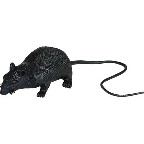 NEU Deko-Ratte aus Gummi, schwarz, ca. 15cm NEU Deko-Ratte aus Gummi, schwarz, ca. 15cm von CREATIV DISCOUNT