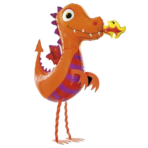 NEU Folienballon Airwalker Süßer Drache, orange, 87x95cm NEU Folienballon Airwalker Süßer Drache, orange, 87x95cm von CREATIV DISCOUNT