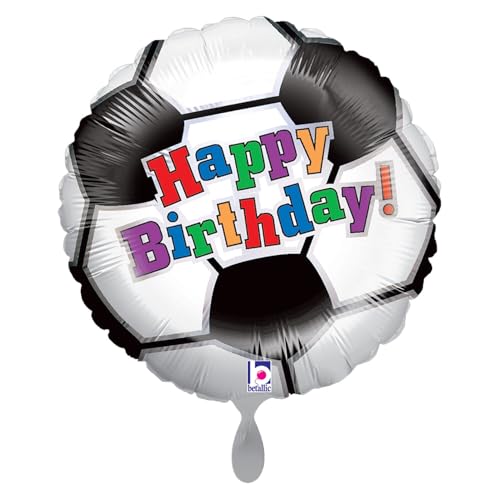 NEU Folienballon Fußball mit Happy Birthday Schriftzug, 35cm NEU Folienballon Fußball mit Happy Birthday Schriftzug, 35cm von CREATIV DISCOUNT