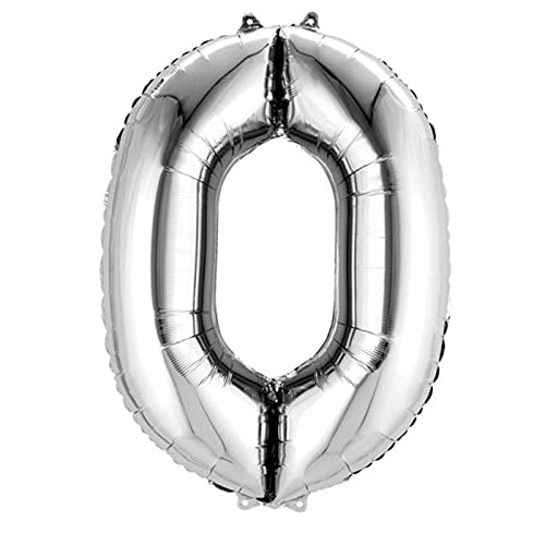 NEU Folienballon Große Zahl 0, Silber, ca. 86cm, Zahlenballon NEU Folienballon Große Zahl 0, Silber, ca. 86cm, Zahlenballon von CREATIV DISCOUNT