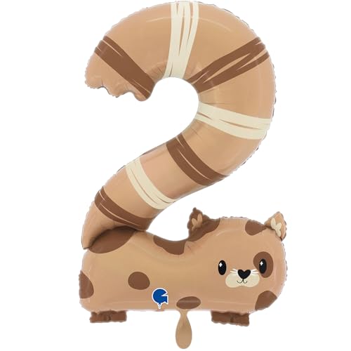 NEU Folienballon Große Zahl mit Tiermotiv, Zahl 2, Katze, ca. 90cm Höhe NEU Folienballon Große Zahl mit Tiermotiv, Zahl 2, Katze, ca. 90cm Höhe von CREATIV DISCOUNT