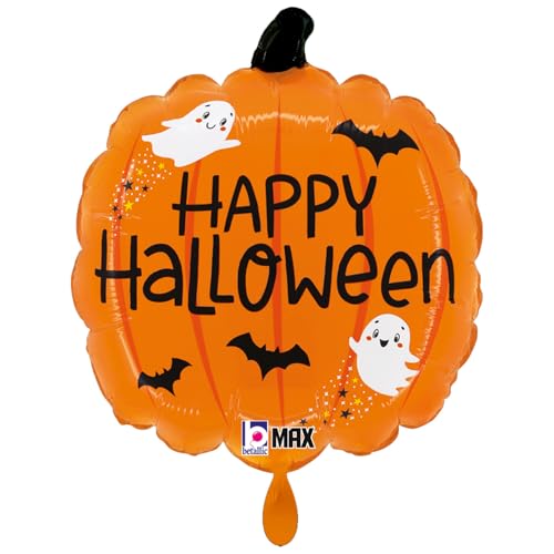 NEU Folienballon Halloween Happy Kürbis, orange, 34x39cm NEU Folienballon Halloween Happy Kürbis, orange, 34x39cm von CREATIV DISCOUNT