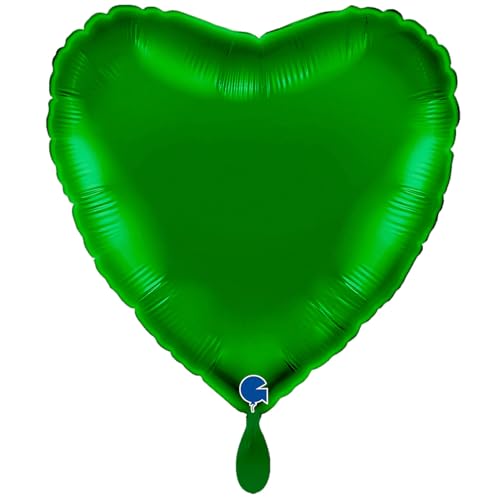 NEU Folienballon Herzballon, ca. 43cm, unifarben, grün von CREATIV DISCOUNT