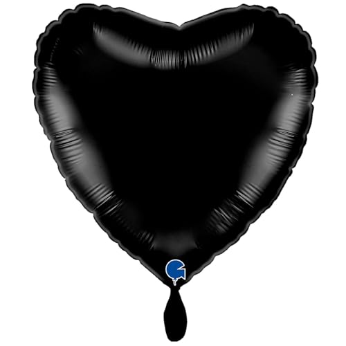 NEU Folienballon Herzballon, ca. 43cm, unifarben, schwarz NEU Folienballon Herzballon, ca. 43cm, unifarben, schwarz von CREATIV DISCOUNT