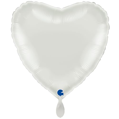 NEU Folienballon Herzballon, ca. 43cm, unifarben, weiß NEU Folienballon Herzballon, ca. 43cm, unifarben, weiß von CREATIV DISCOUNT