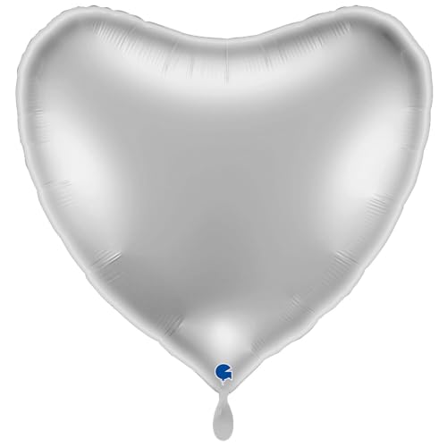 NEU Folienballon Riesen-Herzballon XXL, ca. 75x70cm, unifarben, silber NEU Folienballon Riesen-Herzballon XXL, ca. 75x70cm, unifarben, silber von CREATIV DISCOUNT