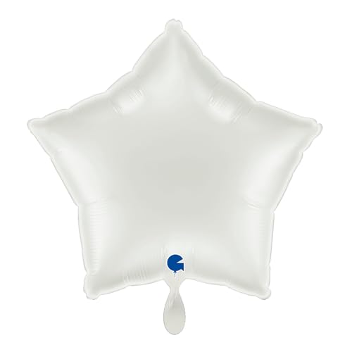 NEU Folienballon Stern, ca. 42x40cm, unifarben, weiß NEU Folienballon Stern, ca. 42x40cm, unifarben, weiß von CREATIV DISCOUNT