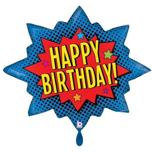 NEU Folienballon Superhero Happy Birthday Burst, 75x62cm NEU Folienballon Superhero Happy Birthday Burst, 75x62cm von CREATIV DISCOUNT