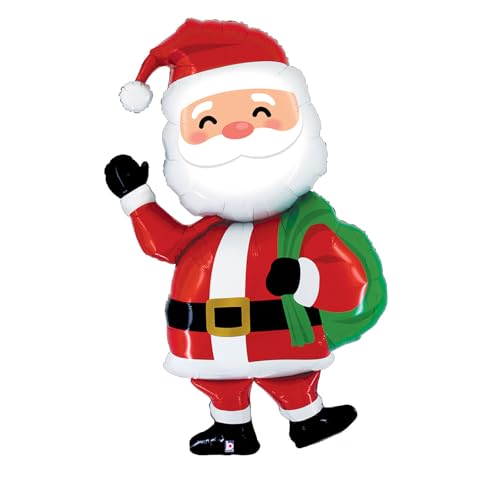 NEU Folienballon Weihnachten Weihnachtsmann, 84x150cm von CREATIV DISCOUNT