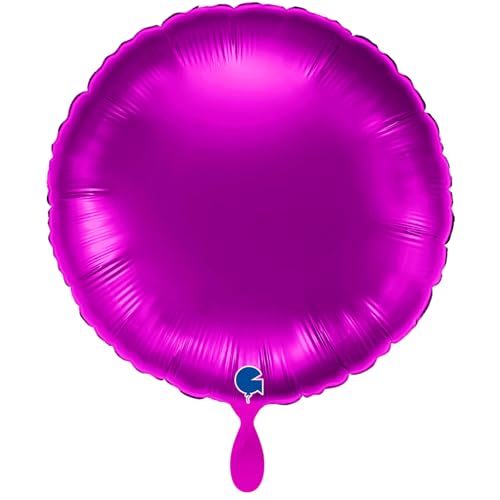 NEU Folienballon rund, ca. 38cm, unifarben, lila von CREATIV DISCOUNT