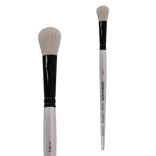 NEU Graduate Pinsel Weißes Ziegenhaar, Verwascher oval, kurzstielig, Gr. ½“ NEU Graduate Pinsel Weißes Ziegenhaar, Verwascher oval, kurzstielig, Gr. ½“ von CREATIV DISCOUNT
