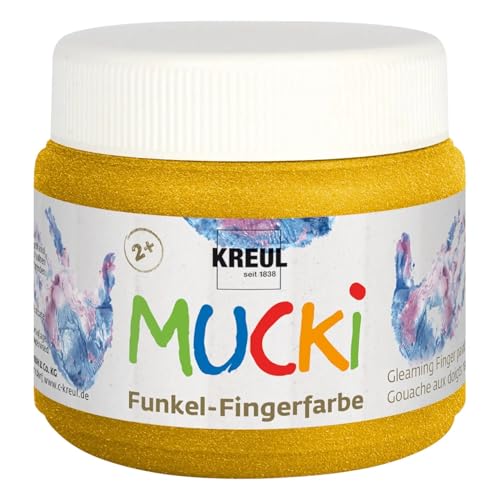 NEU MUCKI Funkel-Fingerfarbe Goldschatz 150 ml von CREATIV DISCOUNT