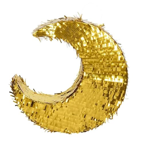 NEU Pinata Mond, mit Flitterfolie bedeckt, gold, 44x44cm NEU Pinata Mond, mit Flitterfolie bedeckt, gold, 44x44cm von CREATIV DISCOUNT