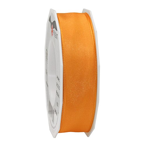 NEU Seidenband mit Draht, 25mm x 20m, orange NEU Seidenband mit Draht, 25mm x 20m, orange von CREATIV DISCOUNT