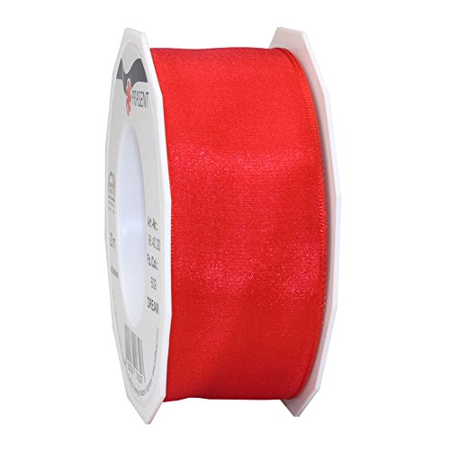 CREATIV DISCOUNT NEU Seidenband mit Draht, 40mm x 20m, rot CREATIV DISCOUNT NEU Seidenband mit Draht, 40mm x 20m, rot von CREATIV DISCOUNT