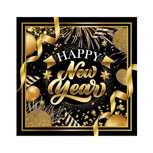 NEU Servietten Happy New Year, 33x33cm, 20 Stück NEU Servietten Happy New Year, 33x33cm, 20 Stück von CREATIV DISCOUNT