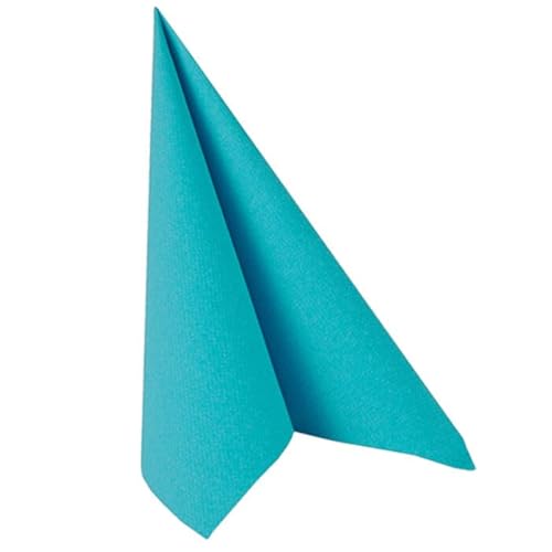 NEU Servietten Royal Collection, 40 x 40 cm, 20 Stück, Türkis von CREATIV DISCOUNT