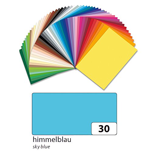 NEU Tonpapier 130g/qm DIN A3, 50er Pack Himmelblau von CREATIV DISCOUNT