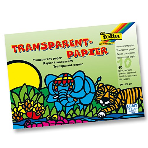 NEU Transparentpapier-Heft, sortiert, 10 Bogen von CREATIV DISCOUNT