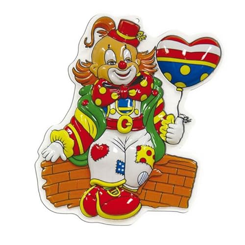 NEU Wand-Deko Clown, Herzballon, 1 Stk. Ca. 47cm NEU Wand-Deko Clown, Herzballon, 1 Stk. Ca. 47cm von CREATIV DISCOUNT