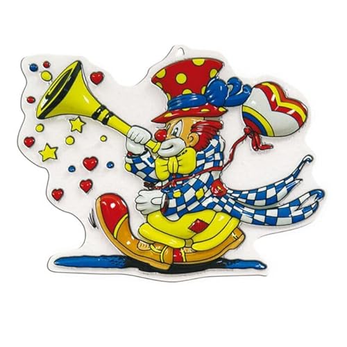 NEU Wand-Deko Clown, Tröte, 1 Stk. Ca. 47cm NEU Wand-Deko Clown, Tröte, 1 Stk. Ca. 47cm von CREATIV DISCOUNT