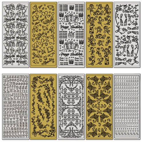 CREATIVE Relief-Sticker, Vintage, 10 Blatt - CFO1210 von CREATIV-DISCOUNT