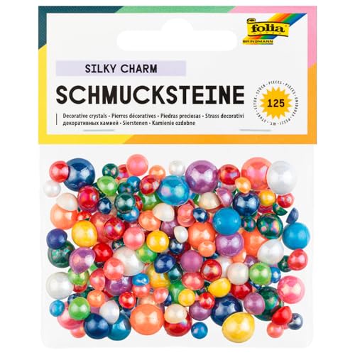 Schmucksteine Silky Charm, 125 Stück, Perlmuttfarben, Größen & Farben sortiert Schmucksteine Silky Charm, 125 Stück, Perlmuttfarben, Größen & Farben sortiert von CREATIV DISCOUNT