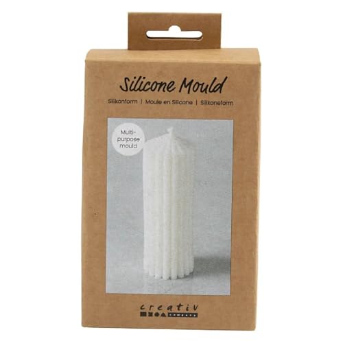 Silikonform/Gießform, Gerippter Zylinder, 12 x 4 cm Silikonform/Gießform, Gerippter Zylinder, 12 x 4 cm von CREATIV DISCOUNT