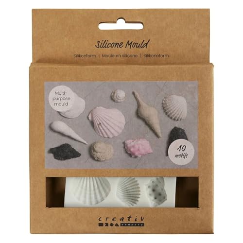 Silikonform/Gießform, Muscheln & Schnecken, 10 Motive Silikonform/Gießform, Muscheln & Schnecken, 10 Motive von CREATIV DISCOUNT