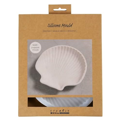 Silikonform/Gießform, Muschelschale, 14,5 x 14 x 2,5 cm Silikonform/Gießform, Muschelschale, 14,5 x 14 x 2,5 cm von CREATIV DISCOUNT