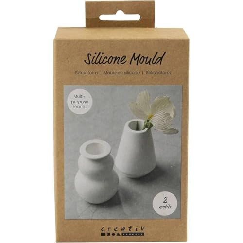 Silikonform/Gießform, Vase und Kerzenhalter, 7,5 x 5,5 cm, 2 Stück Silikonform/Gießform, Vase und Kerzenhalter, 7,5 x 5,5 cm, 2 Stück von CREATIV DISCOUNT