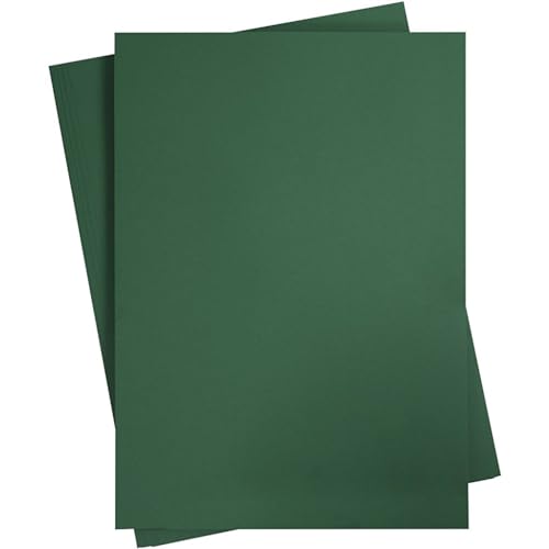 Tonkarton, A2, 420 x 600 mm, 180 g, Tannengrün, 10 Blatt von CREATIV
