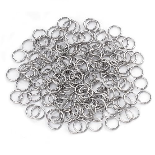 Binderinge aus Edelstahl, 9 mm, 18 Gauge, geschlossen, aber ungelötet, Einzelschlaufen-Verbinder für Schmuck, Halsketten, Armbänder, Ohrringe, Schlüsselanhänger, Heimwerker, 1000 Stück Binderinge aus Edelstahl, 9 mm, 18 Gauge, geschlossen, aber ungelötet, Einzelschlaufen-Verbinder für Schmuck, Halsketten, Armbänder, Ohrringe, Schlüsselanhänger, Heimwerker, 1000 Stück von CREATZONE