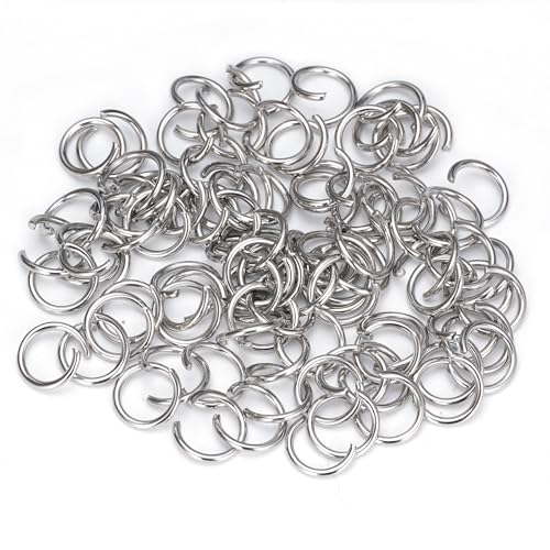 Offene Binderinge aus Edelstahl, 10 mm, 1000 Stück, 16 Gauge, Metall-O-Ringe für Schmuck, Halsketten, Armbänder, Ohrringe, Schlüsselanhänger, Kettenhemd, DIY Herstellung Offene Binderinge aus Edelstahl, 10 mm, 1000 Stück, 16 Gauge, Metall-O-Ringe für Schmuck, Halsketten, Armbänder, Ohrringe, Schlüsselanhänger, Kettenhemd, DIY Herstellung von CREATZONE