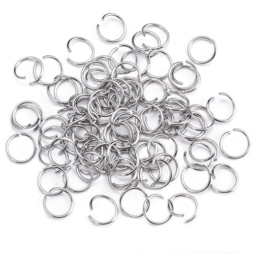 Offene Binderinge aus Edelstahl, 10 mm, 1000 Stück, 18 Gauge, Metall-O-Ringe für Schmuck, Halsketten, Armbänder, Ohrringe, Schlüsselanhänger, Kettenhemd, DIY Herstellung Offene Binderinge aus Edelstahl, 10 mm, 1000 Stück, 18 Gauge, Metall-O-Ringe für Schmuck, Halsketten, Armbänder, Ohrringe, Schlüsselanhänger, Kettenhemd, DIY Herstellung von CREATZONE