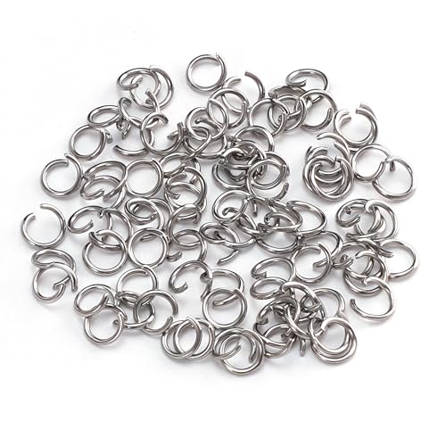 Offene Binderinge aus Edelstahl, 5 mm, 21 Gauge, Metall-O-Ringe, Einzelschlaufen-Verbinder für Schmuck, Halsketten, Armbänder, Ohrringe, Schlüsselanhänger, Kettenhemd, DIY, 2000 Stück Offene Binderinge aus Edelstahl, 5 mm, 21 Gauge, Metall-O-Ringe, Einzelschlaufen-Verbinder für Schmuck, Halsketten, Armbänder, Ohrringe, Schlüsselanhänger, Kettenhemd, DIY, 2000 Stück von CREATZONE